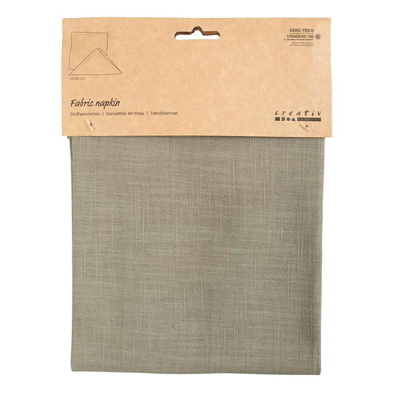Creativ Company Fabric Napkin Dusty Groen, 42x42cm