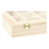 Creative Company Wooden Box con coperchio in vetro e 10 scomparti