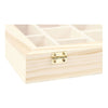 Creative Company Wooden Box con coperchio in vetro e 10 scomparti