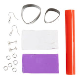 Creative company mini hobbyset sieraden oorbellen paars - afbeelding 2
