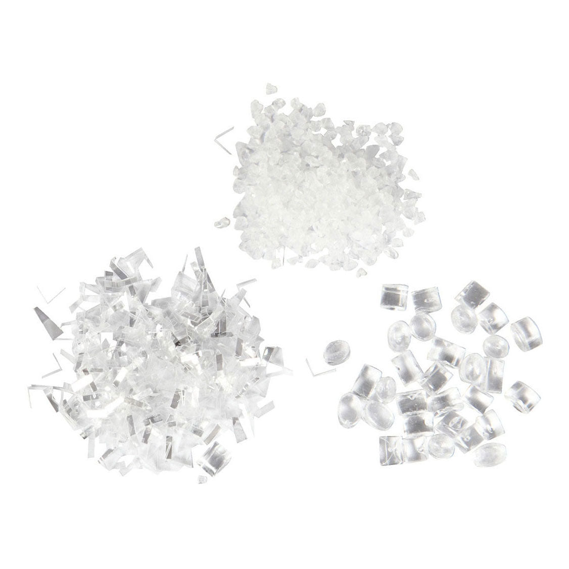 Creativ Company Art Sneage White Glitter, 3st.