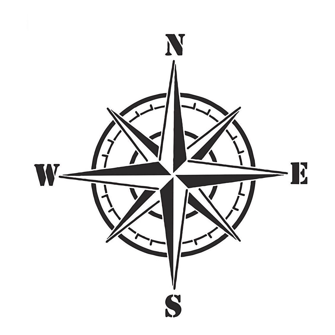 Creativ company flexibel sjabloon, kompas, a4, vel 210x297 mm, 1 stuk