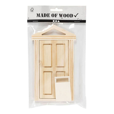 Creative Company Mini porta e cassetta delle lettere in legno.