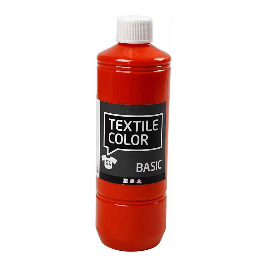 Creative Company Textile Color Semi-copertura Tessile Vernice Arancione, 500 ml