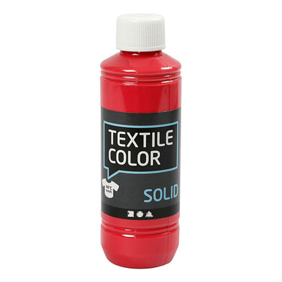 Creativ Company Textile Color Dekkende Textielverf Rood, 250ml