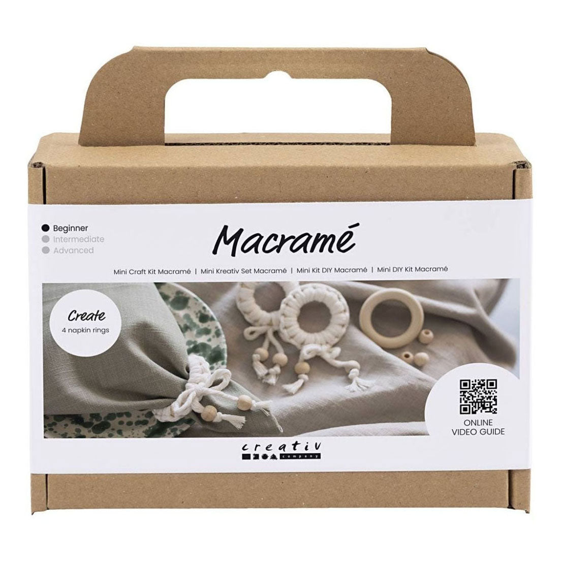 Creativ Company Mini Hobbyset MacRame Serveting Off-White