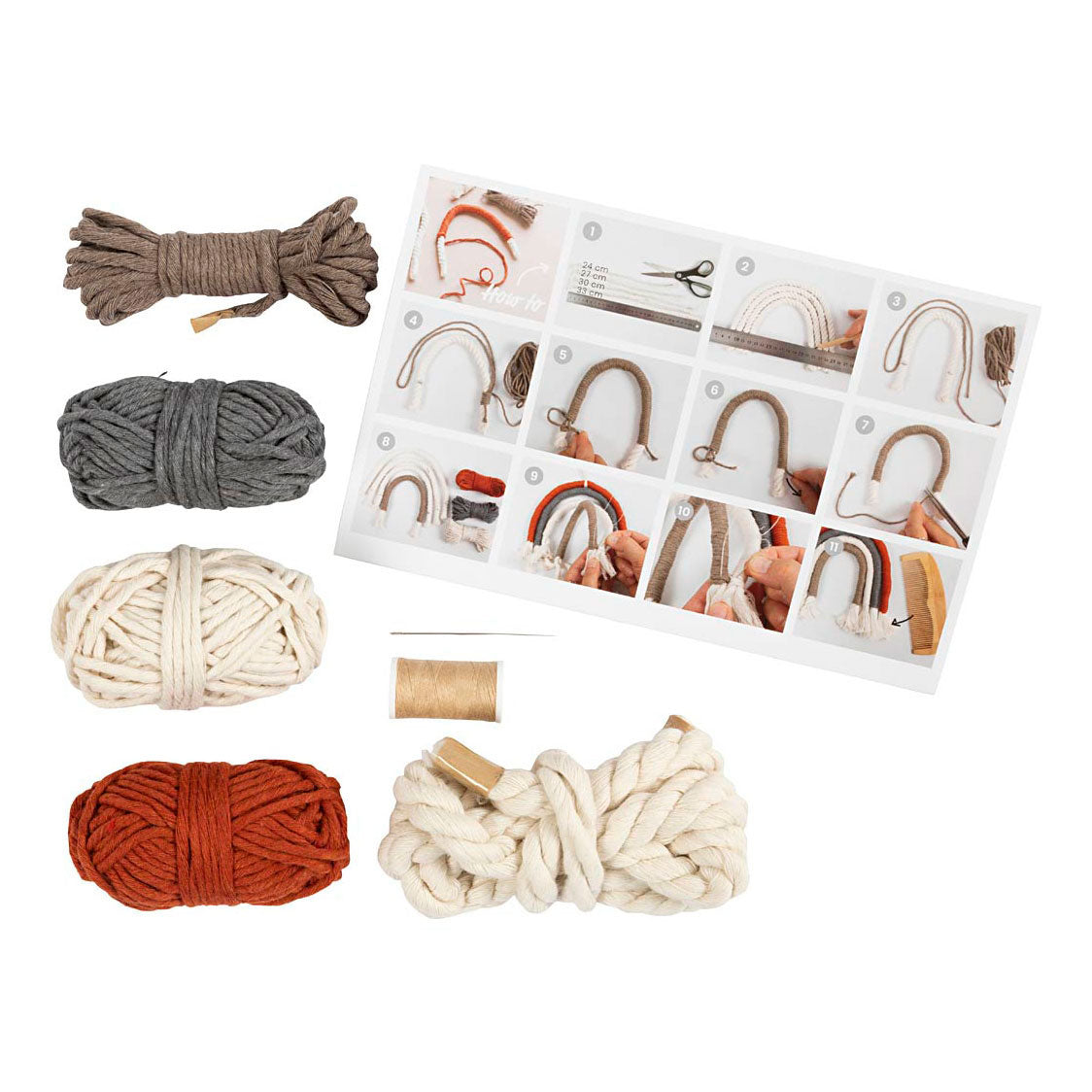 Creativ Company Mini Hobbyset MacRame Rainbow