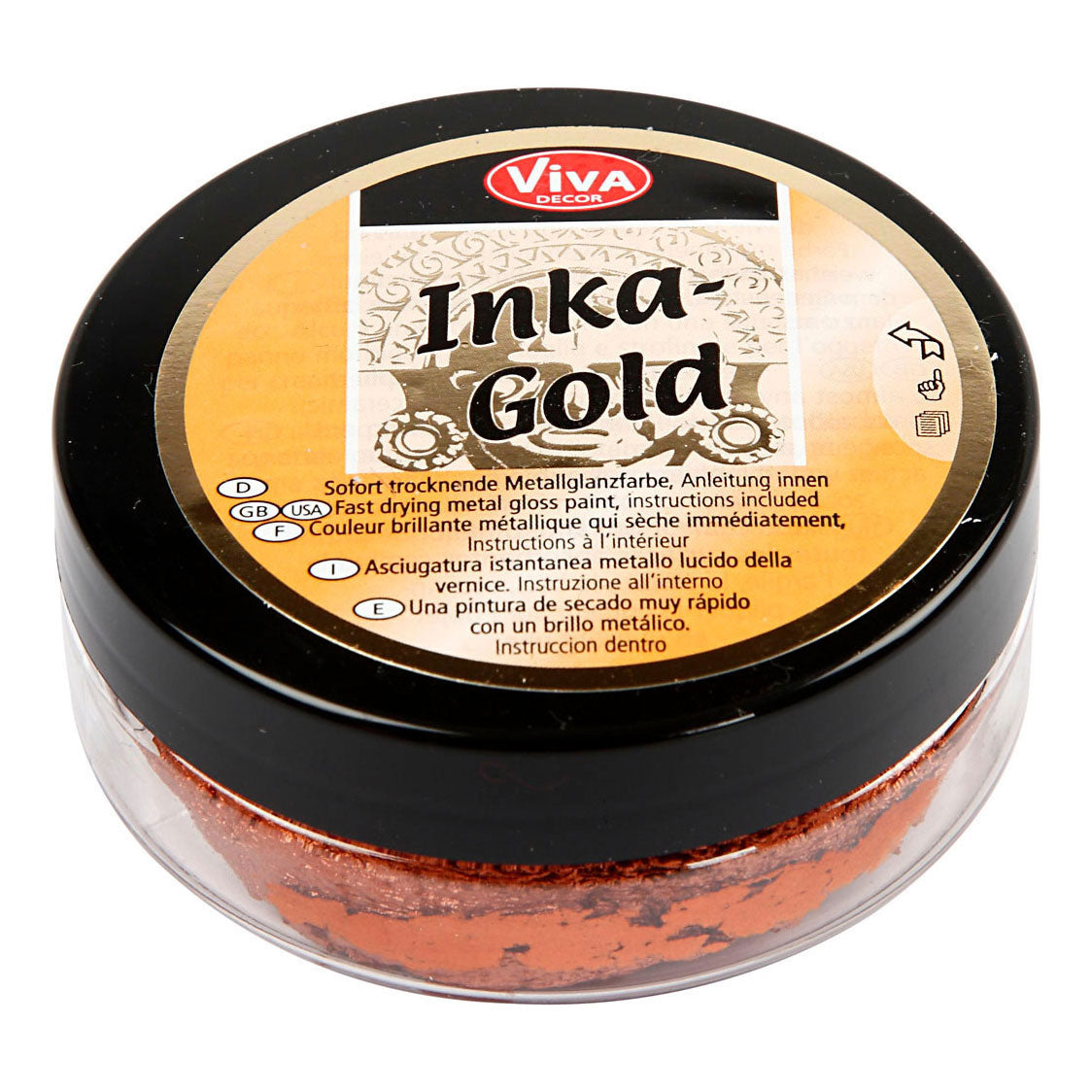 Creativ company inka-gold, koper, 50 ml 1 doosje