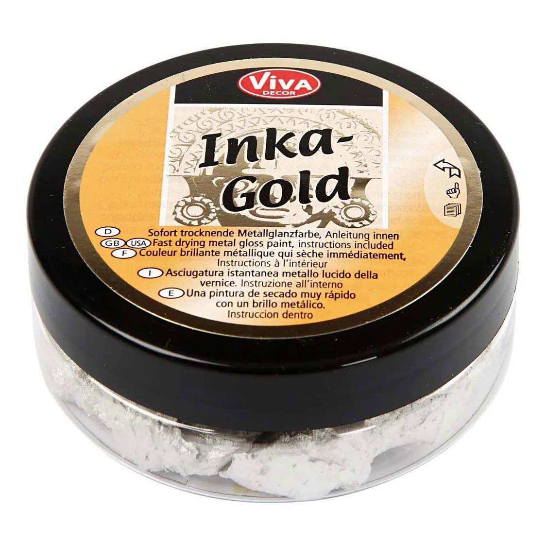 Creativ Company Inka-Gold Glosswax Platin, 50ml