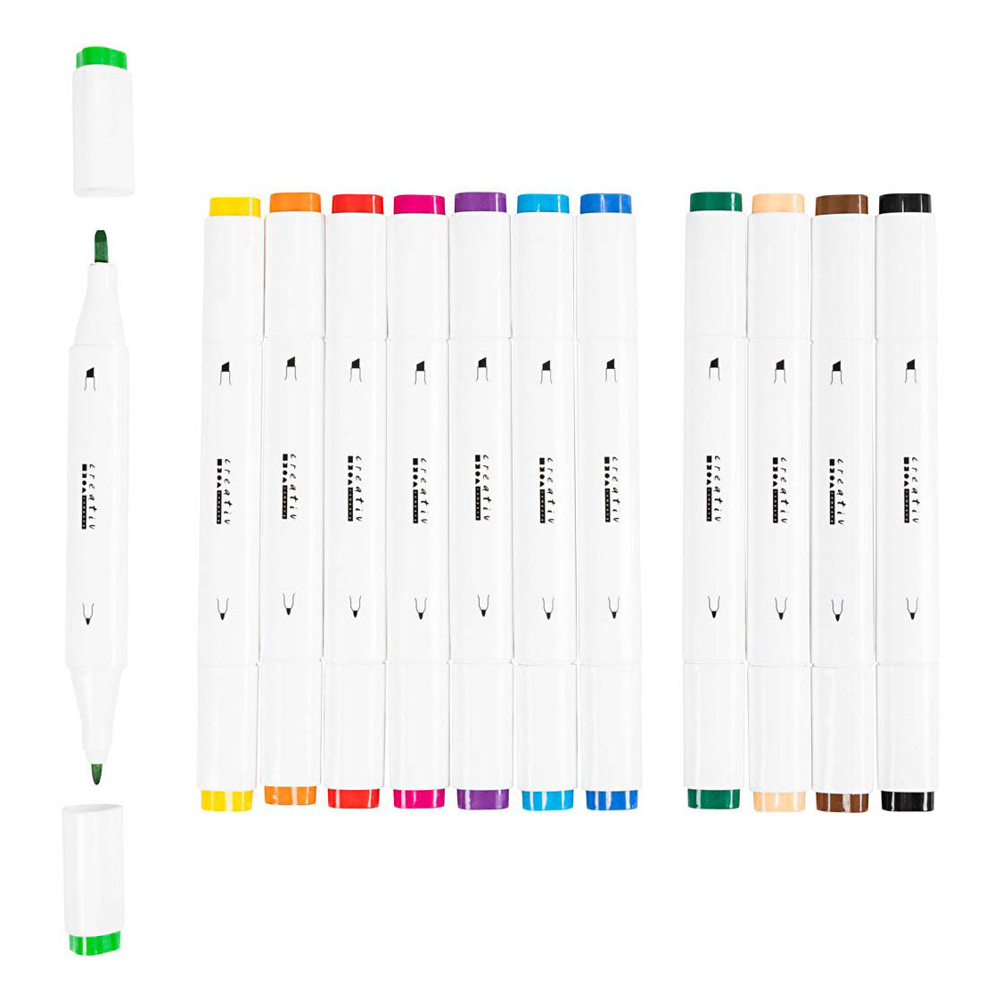 Creative Company Drawing Pen Standard Colors, 12st.