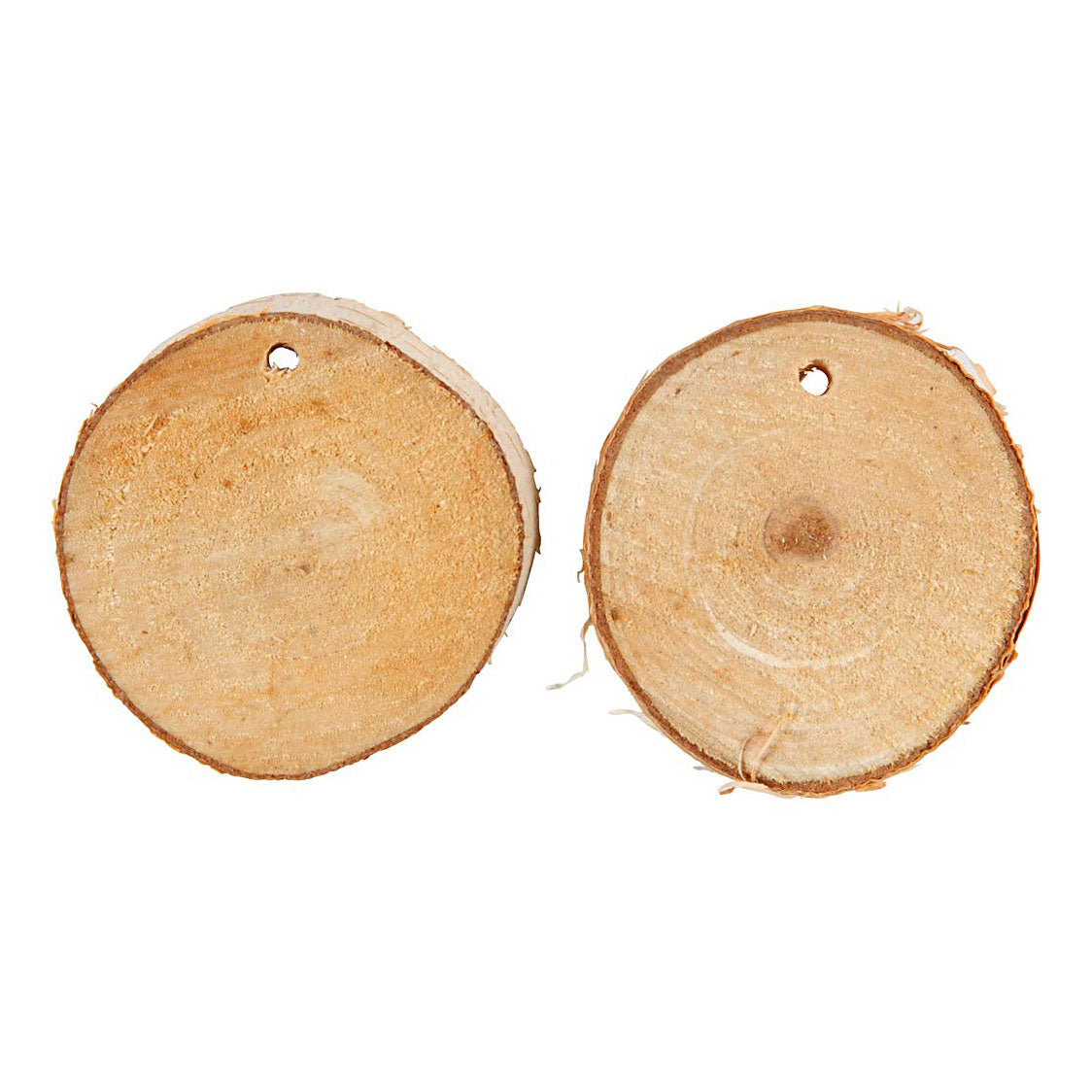 Creative Company Wooden Discs with Hole, 500 grammi