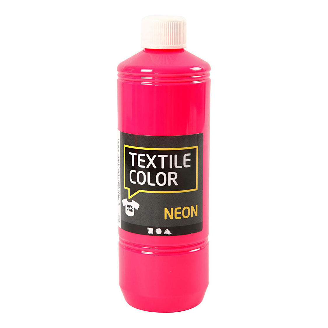 Creative Company Textile Color Semi-copertura Textile Paint Neon Pink, 500 ml