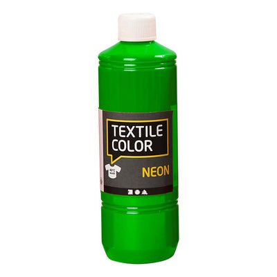 Creative Company Textile Color Semi-copertura Textile Paint Neon Green, 500 ml