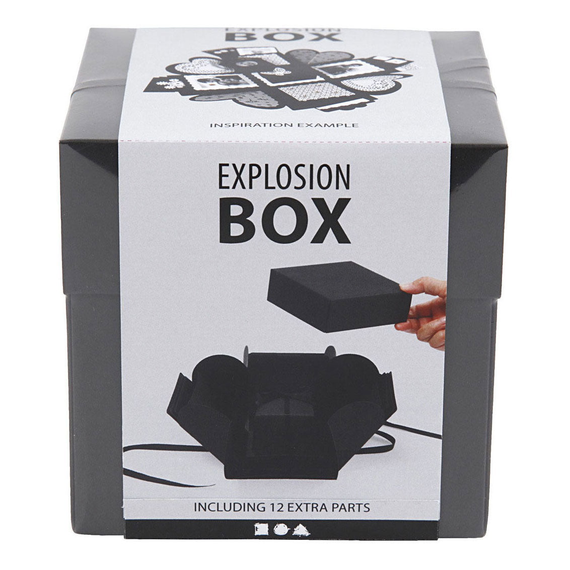Caja de explosión de Creativ Company Box de regalo Black Set