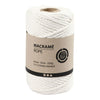 Creativ empresa macrame cable fuera de blanco, 55m