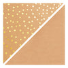 Creativ Company Faux Leather Paper Brown con puntos, 1m