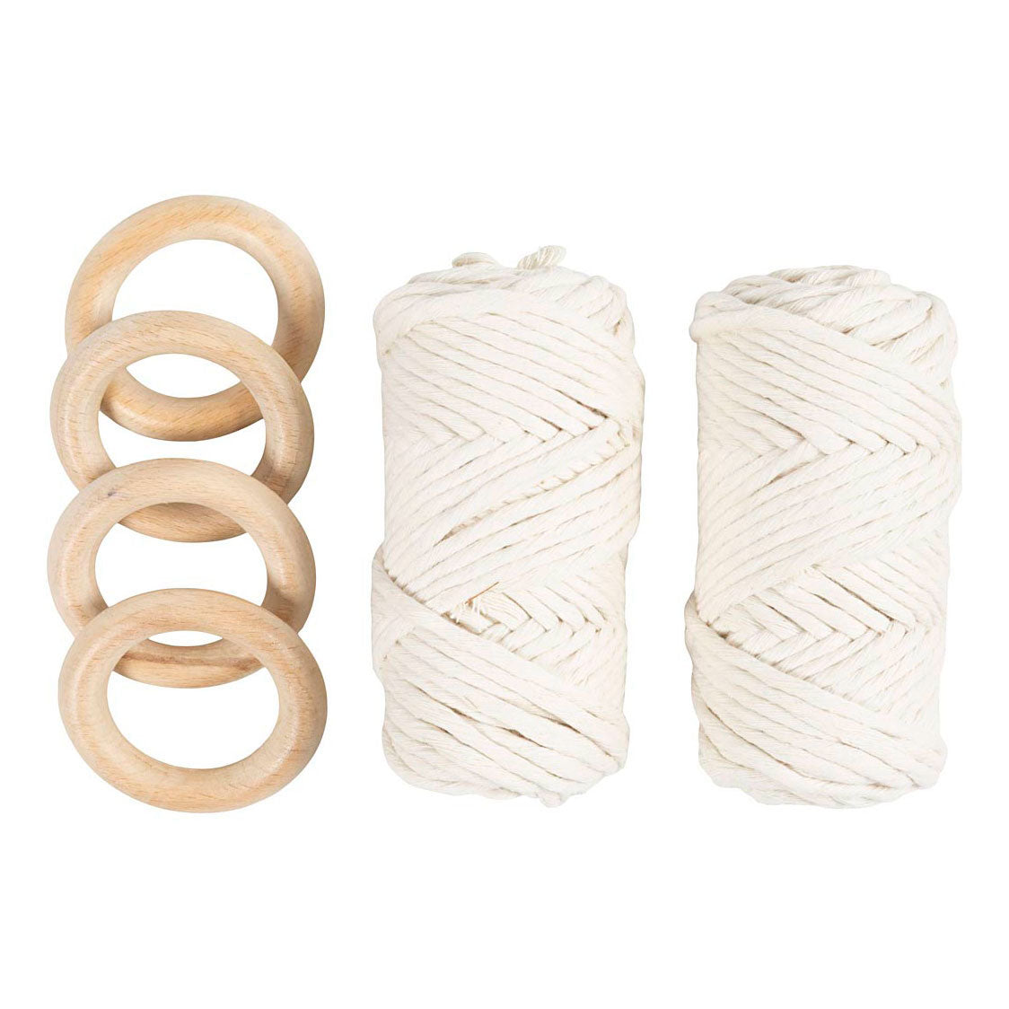 Creative Company Hobbyset Macrame Table Decoration Off-White