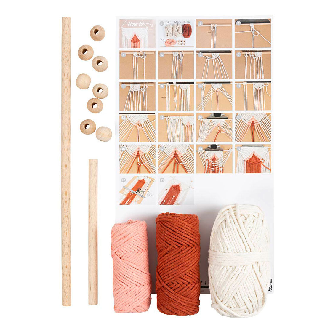 Creativ Company Hobbyset MacRame Decoración de pared