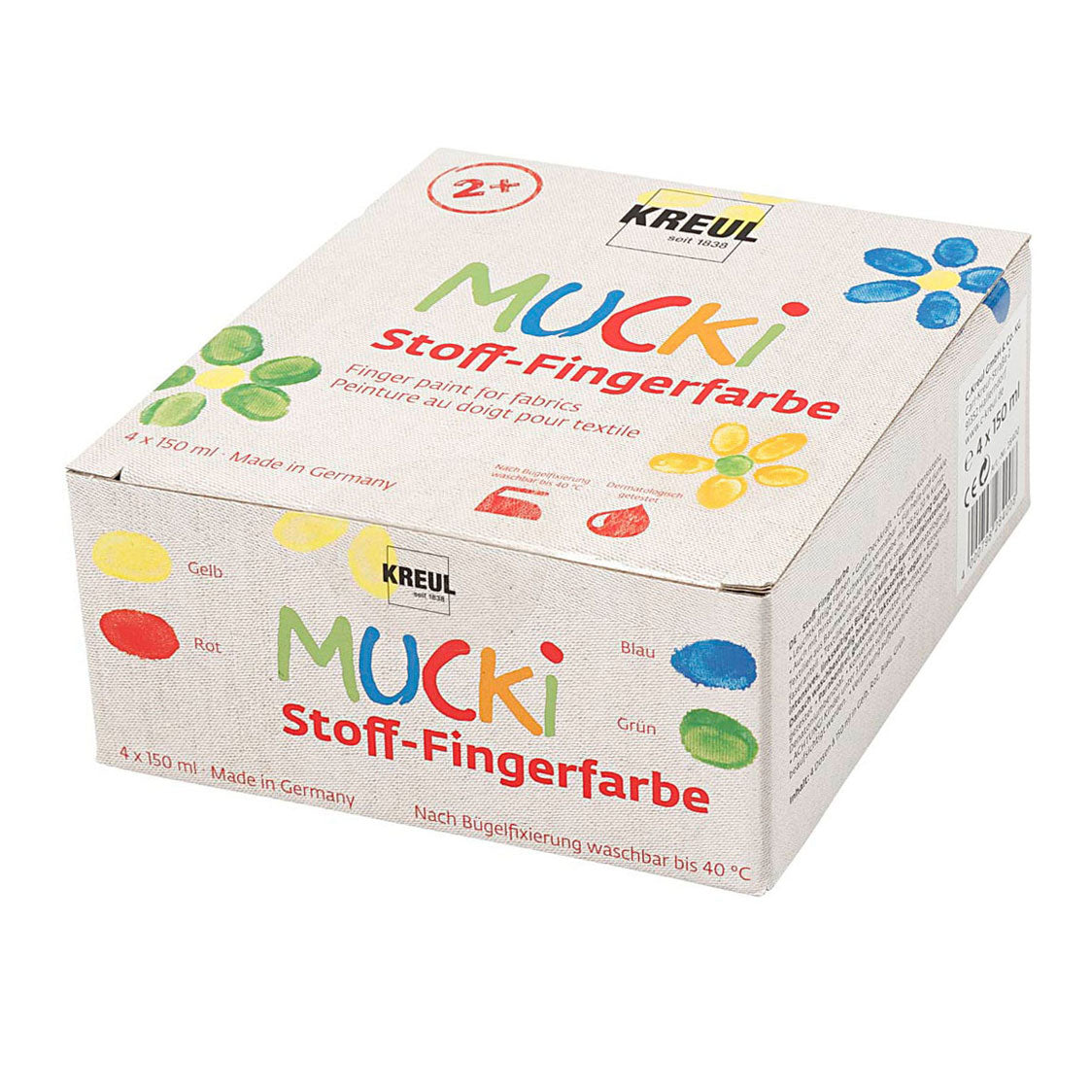 Mucki https: www.cchobby.nl muck-vingerverf-blauw-groen-rood-geel-4x150-ml-1-doos