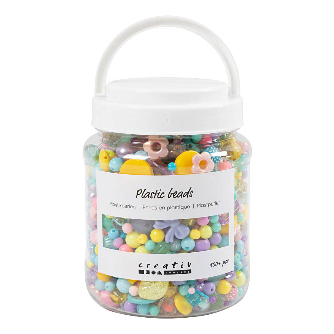 Creative Company Plastic Beads Colours, 700 ml