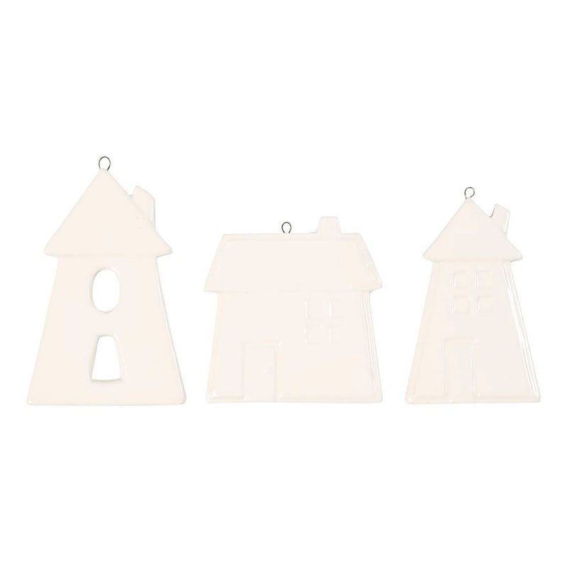 Creative Company Impiccing Ornaments ospita White, 18 °.
