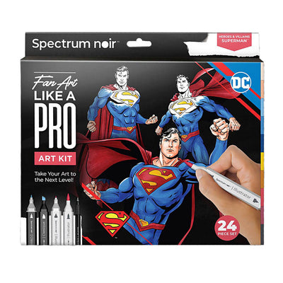 Creative Company Hobbyset Illustration Comic Book Heroes Set di colori Superman