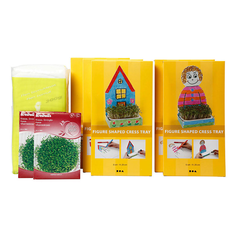 Creative Company Watercress Box con figura bianca, 30 °.