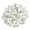 Creativ Company Wooden Letter Beads White A-Z, 750st.