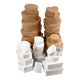 Creativ Company boxes Brown and White 6.5-18cm, 30th.