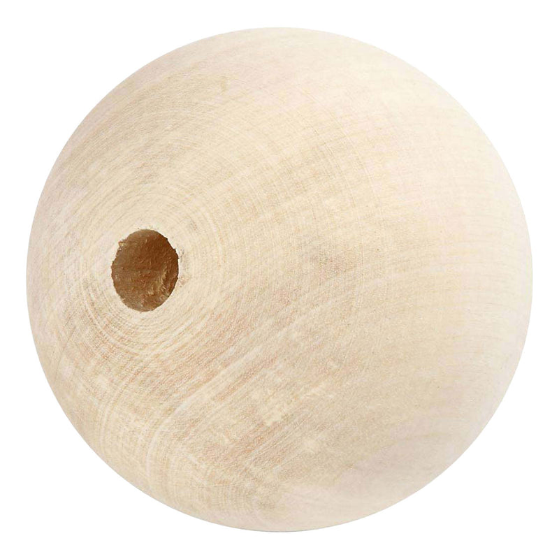 Perlina di legno dell'azienda Creativ, d 80 mm, dimensione del foro 8 mm, 1 pezzo