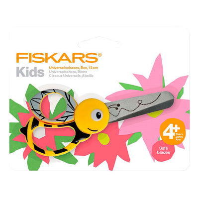Fiskars tijeras para niños con motivo animal, bij, l: 13 cm, 1 pieza