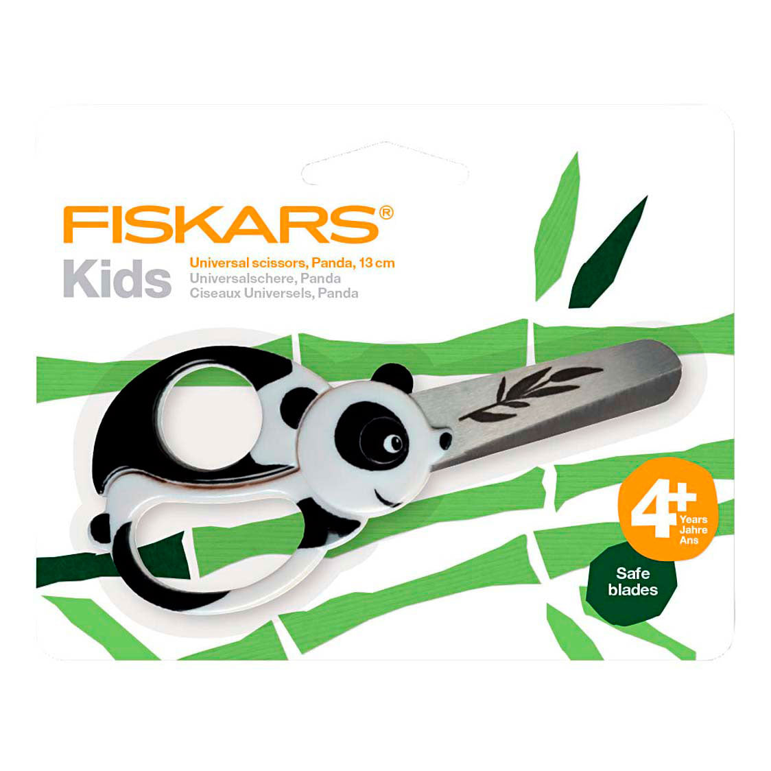 Fiskars tijeras para niños con motivo animal, panda, l: 13 cm, 1 pieza