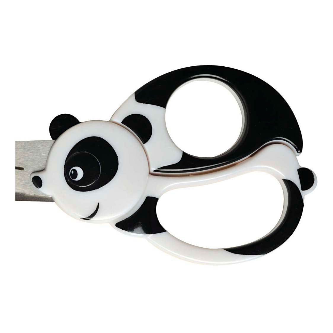 Fiskars Scissori per bambini con motivo animale, Panda, L: 13 cm, 1 pezzo