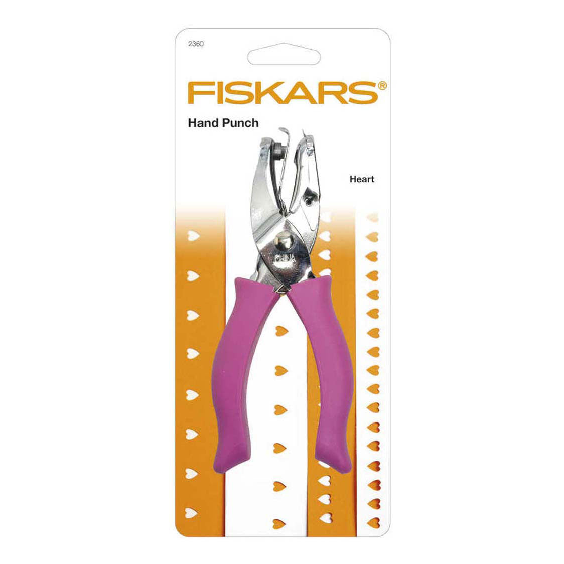 Fiskars hand pons, heart, hole size 5 mm, 1 piece