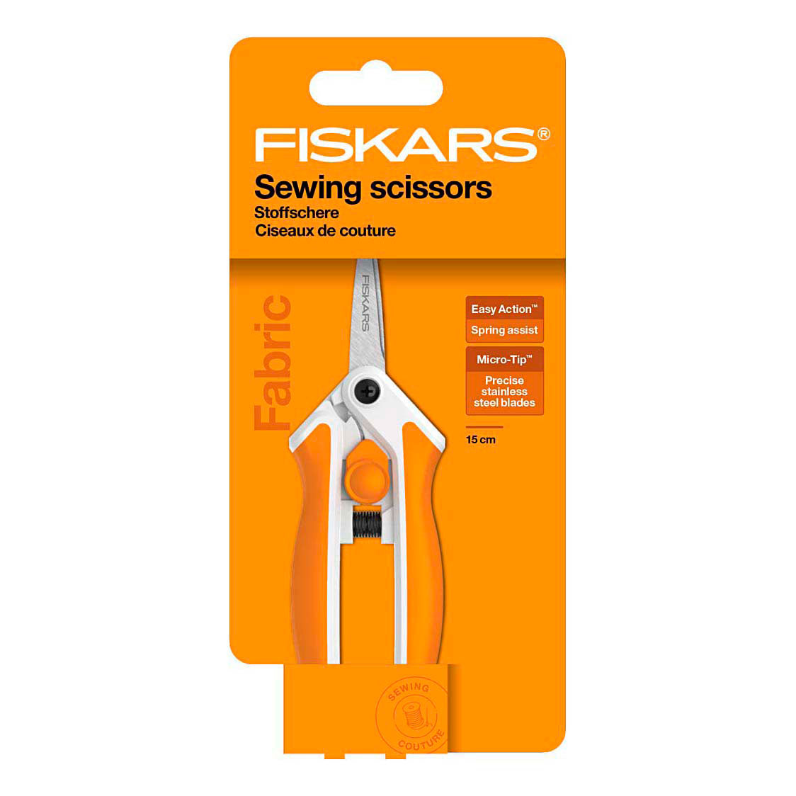 Forbici Fiskars soft-touch, l: 15 cm, micro spid, 1 pezzo
