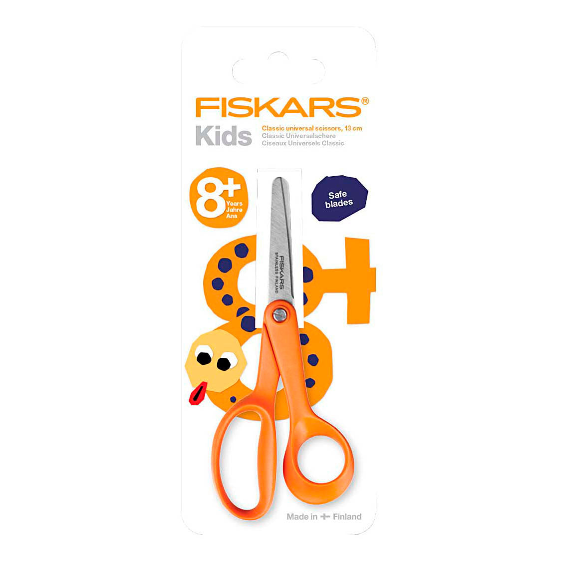 Fiskars tijeras clásicas para niños, l: 14 cm, diestros, 1 pieza
