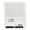 Creativ company kaarten en enveloppen, afmeting kaart 10,5x15 cm, afmeting envelop 11,5x16,5 cm, glitter, 120+250 gr, zilver, 4 set 1 doos