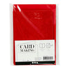 Biglietti e buste aziendali Creativ, formato biglietto 10,5x15 cm, formato busta 11,5x16,5 cm, glitter, 110+250 gr, rosso, 4 set 1 scatola