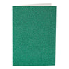 Biglietti e buste aziendali Creativ, formato biglietto 10,5x15 cm, formato busta 11,5x16,5 cm, glitter, 110+250 gr, verde, 4 set 1 scatola