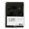 Creativ company kaarten en enveloppen 10,5x15cm glitter zwart - 4st.