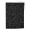 Creativ company kaarten en enveloppen 10,5x15cm glitter zwart - 4st.