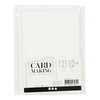 Biglietti e buste aziendali Creativ, formato biglietto 10,5x15 cm, formato busta 11,5x16,5 cm, glitter, 120+250 gr, bianco, 4 set 1 scatola