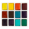 Pittura ad acquerello artistica Creativ Company, ½ teglia, fiori e paesaggi, misura 10x15x20 mm, vari colori, 12 colori 1 pezzo