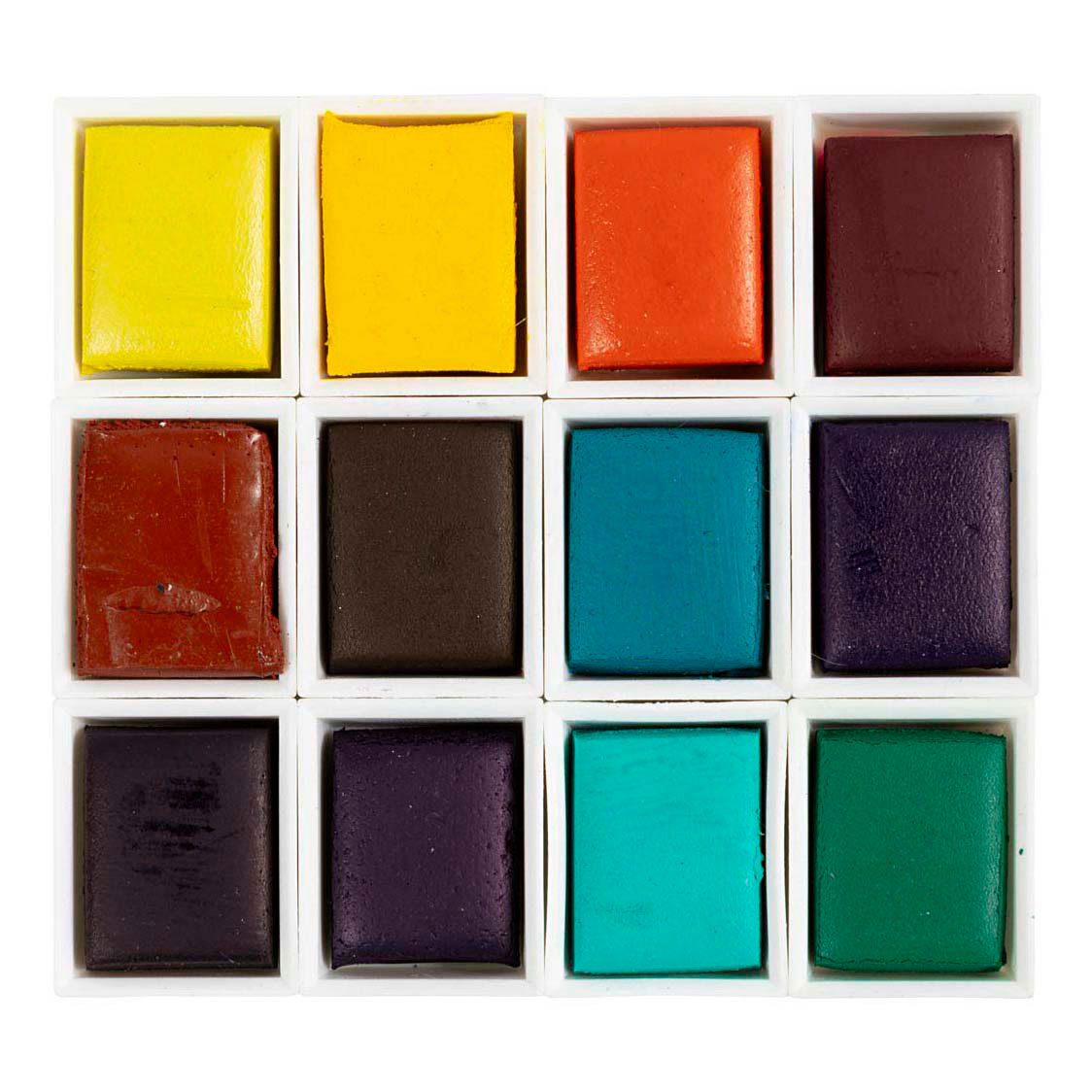 Pittura ad acquerello artistica Creativ Company, ½ teglia, fiori e paesaggi, misura 10x15x20 mm, vari colori, 12 colori 1 pezzo