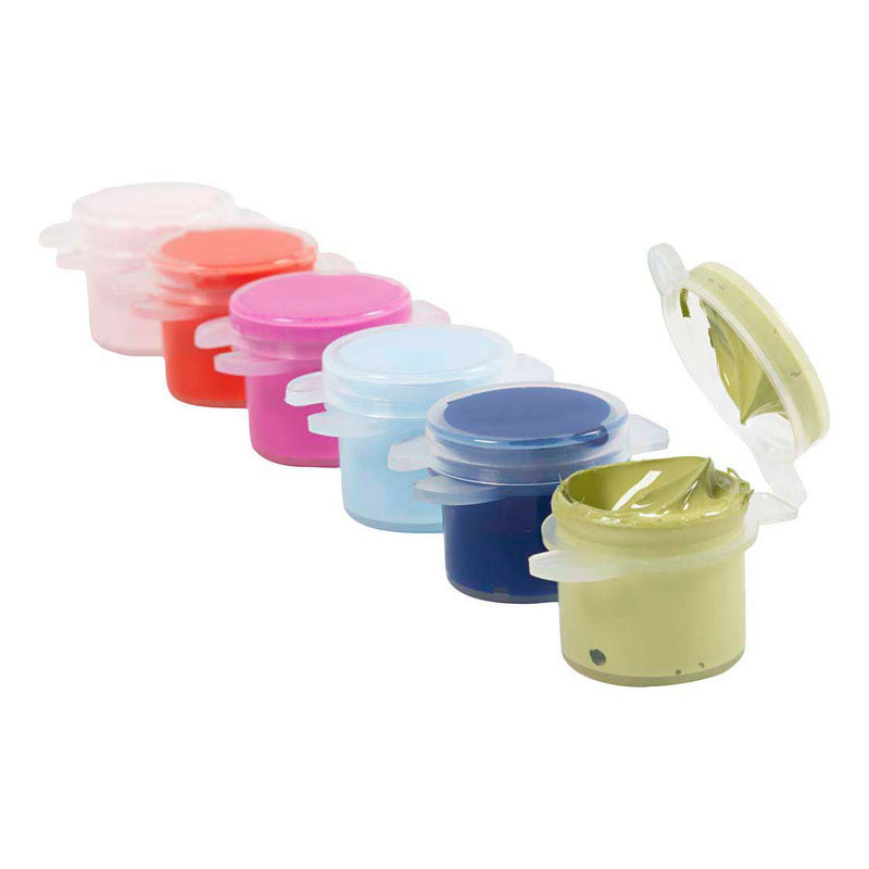 Creativ company plus color Vernice acrilica, colori forti, 6x5 ml 1 scatola