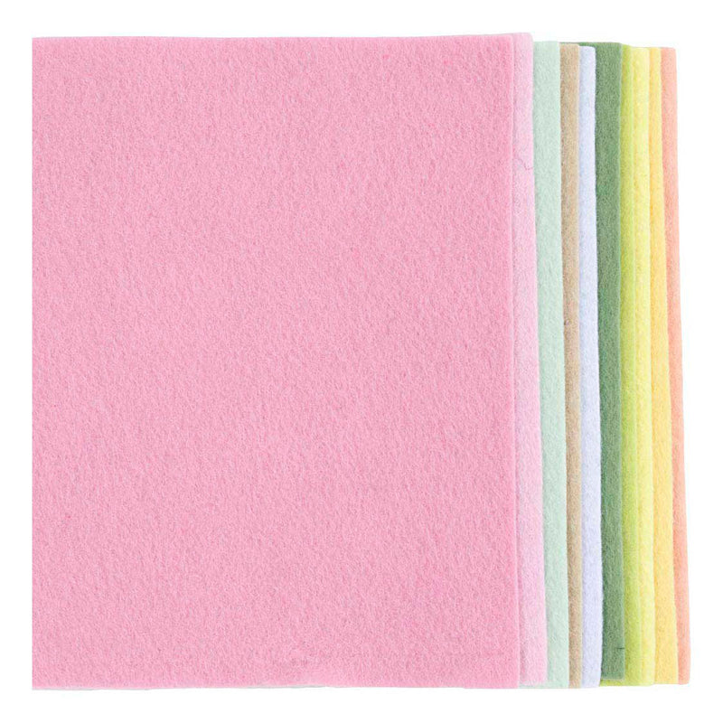 Feltro hobby Creative Company, a4, foglio 210x297 mm, spessore 2 mm, colori pastello, 10 pezzi 1 scatola