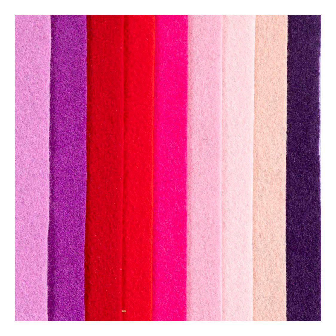 Creativ company hobby fieltro, a4, hoja 210x297 mm, grosor 2 mm, armonía rosa violeta, 10 piezas 1 caja