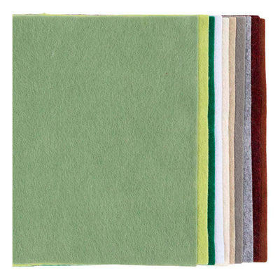Creativ company hobby fieltro, a4, hoja 210x297 mm, espesor 2 mm, natural, 10 piezas 1 caja