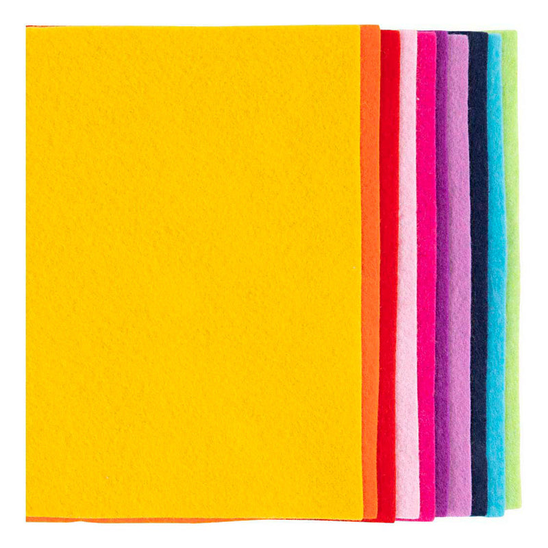 Feltro hobby Creative Company, A4, foglio 210x297 mm, spessore 2 mm, colorato, 10 pezzi 1 scatola
