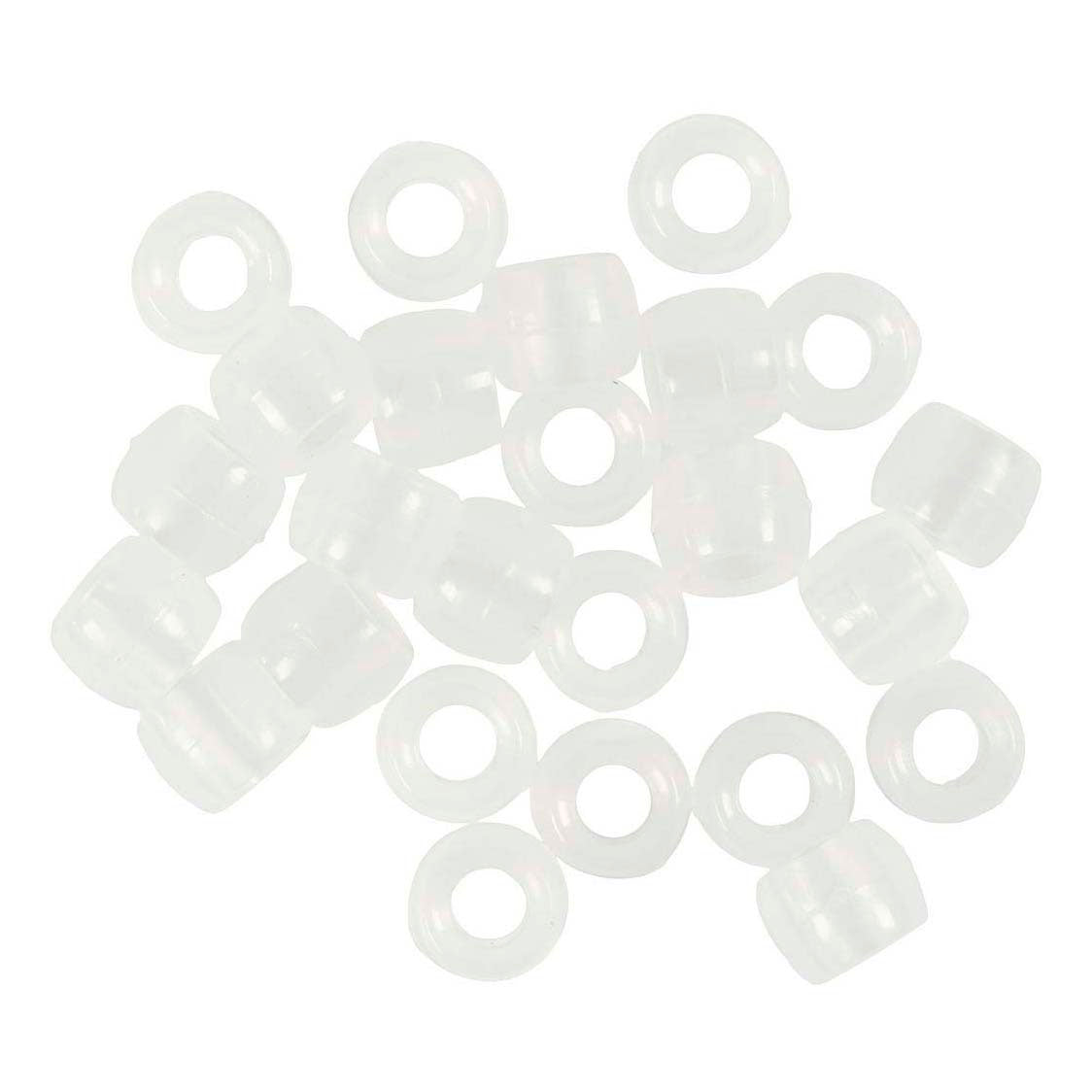 Perline UV dell'azienda Creativ, l: 6 mm, d 8 mm, dimensione del foro 4 mm, ca. 1800+ pezzi, vari colori, 320 gr, 700 ml 1 scatola